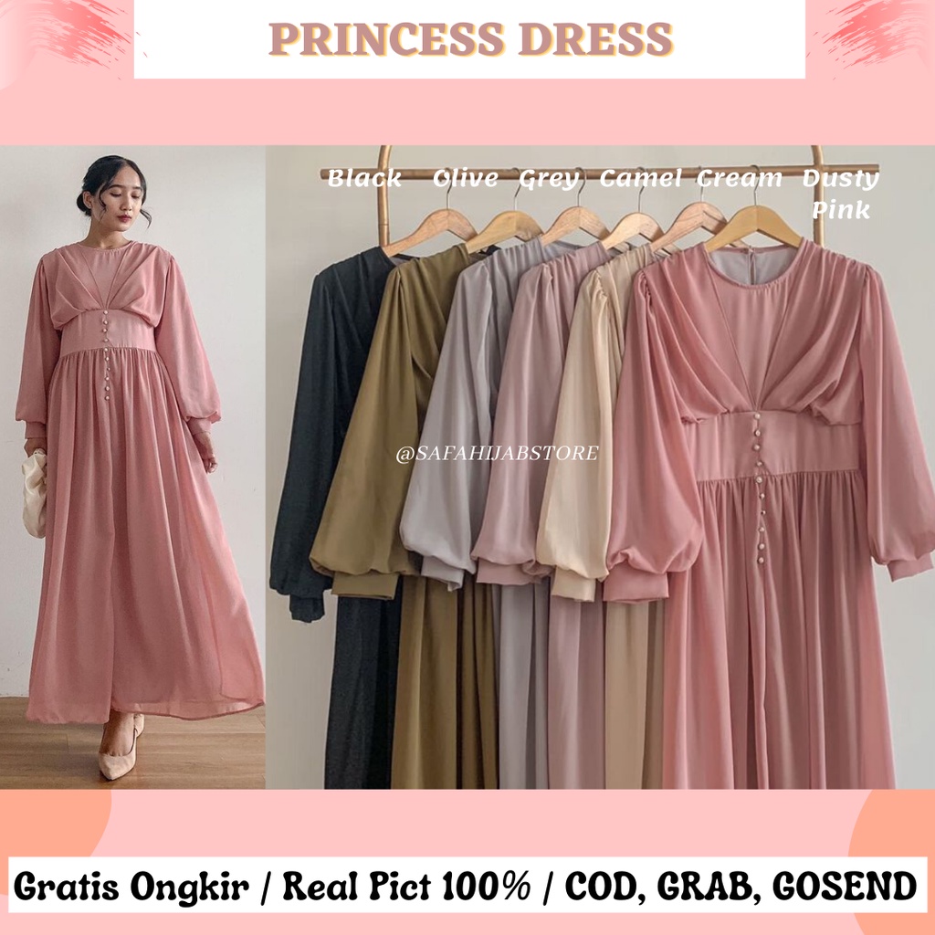 PRINCESS DRESS / DRESS PESTA / DRESS KONDANGAN / SERAGAMAN