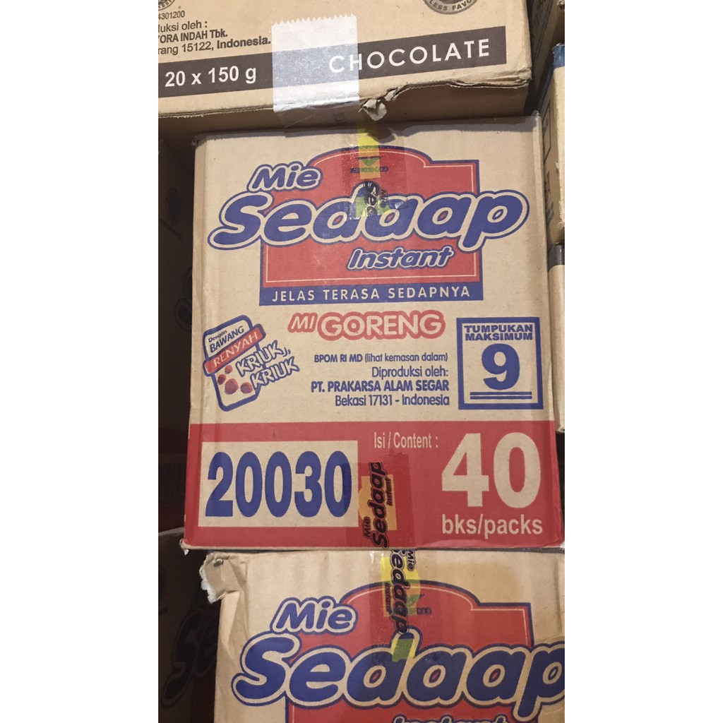 

PROMO MIE SEDAAP GORENG 1 DUS 40 BUNGKUS BKS - SEDAP INDOMIE INSTANT GROSIR TERMURAH