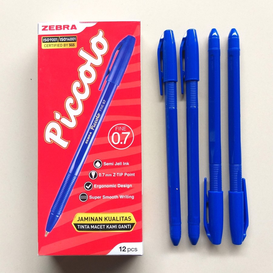 

BALPOINT PULPEN ZEBRA PICCOLO FINE 0.7 BLUE