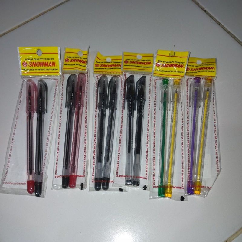 

Bolpoin Snowman paket isi 2