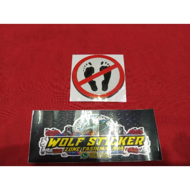 

Stiker cutting NO KAKI