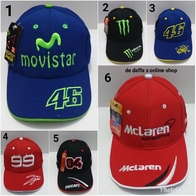 Topi Baseball Anak Racing Topi Anak Bordir MotoGP