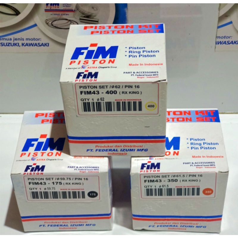 Piston Kit /Ring Seher FiM 43.. RX-king /OS STD--400  (PiN 16 )-5
