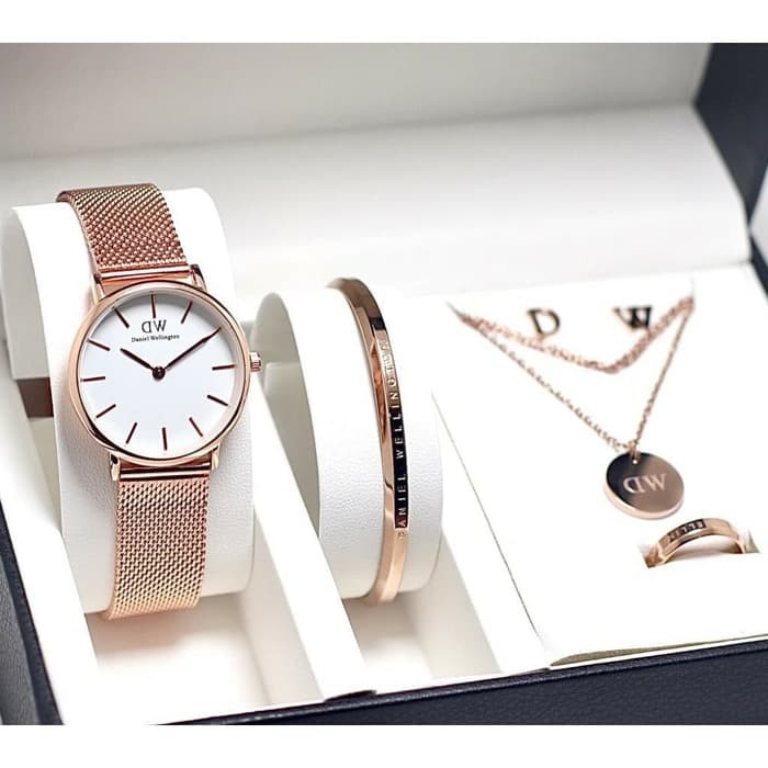 JAM TANGAN WANITA WD PETITE PREMIUM PASIR RANTAI STAINLESS