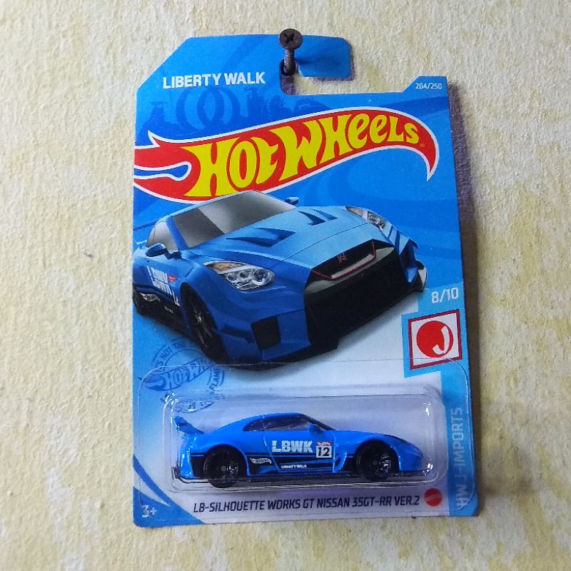 Hotwheels LB SILHOUETTE WORKS GT NISSAN 35GT-RR VER.2 Biru