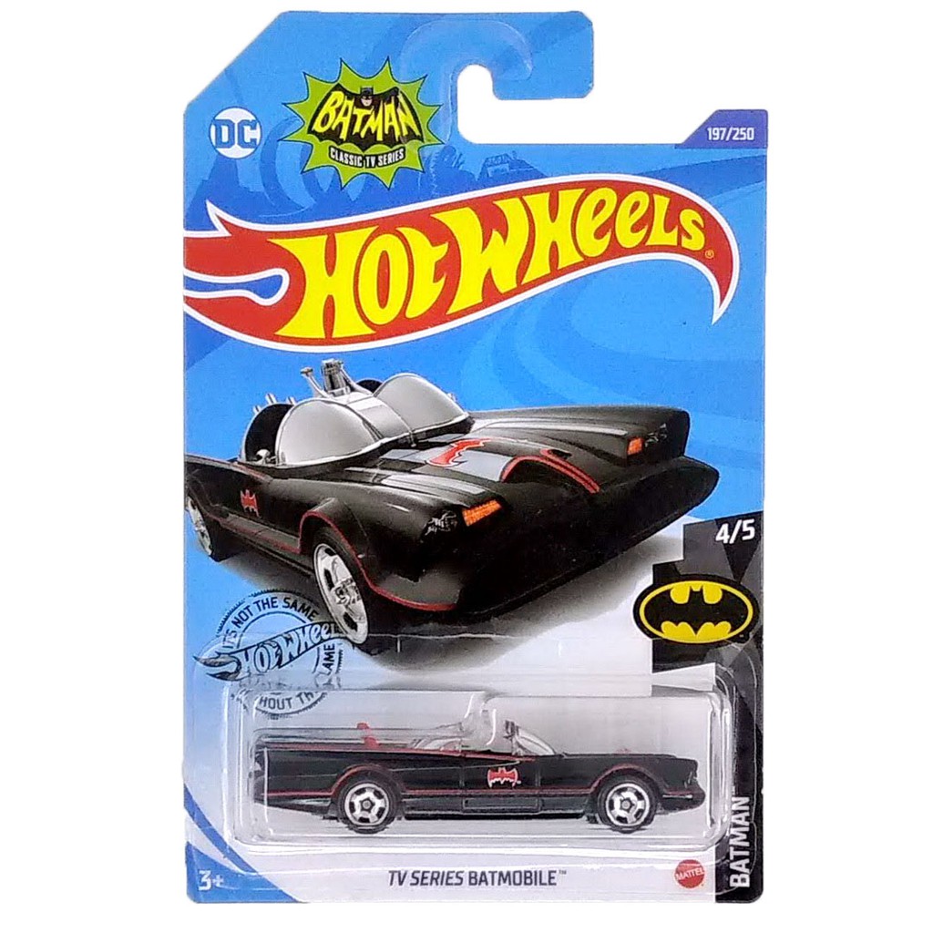 Hot Wheels Batman TV Series Batmobile Hitam Clear 197/250 Mainan HW