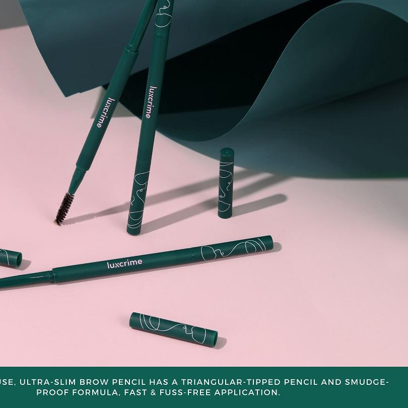 ◘ Luxcrime Slim Triangle Precision Brow Pencil in Brown ▲