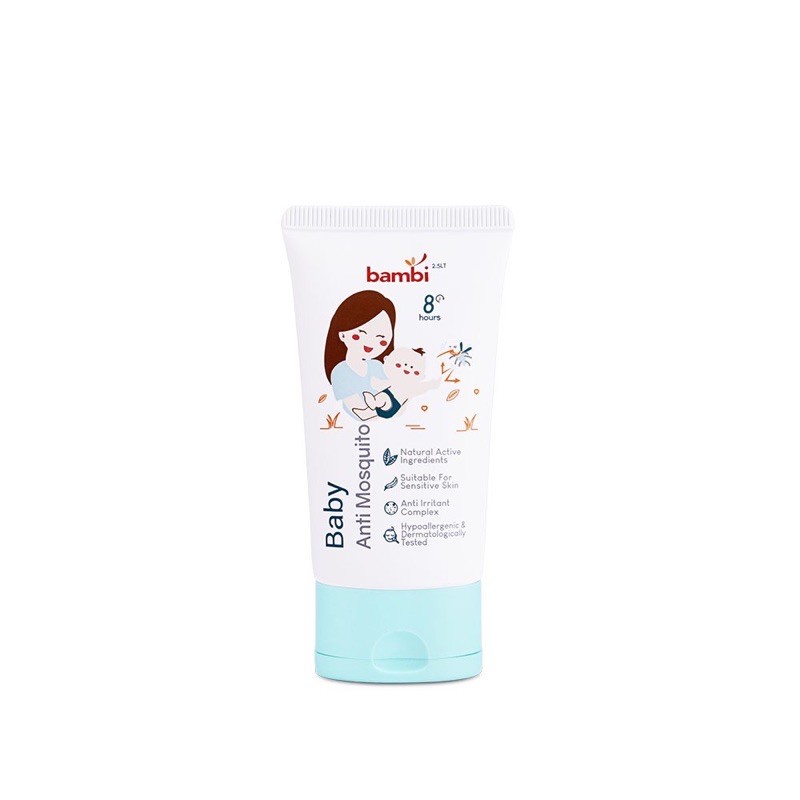 BAMBI Baby Cream Anti Mosquito Lotion ( Tube ) 50ml / Lotion Anti Nyamuk