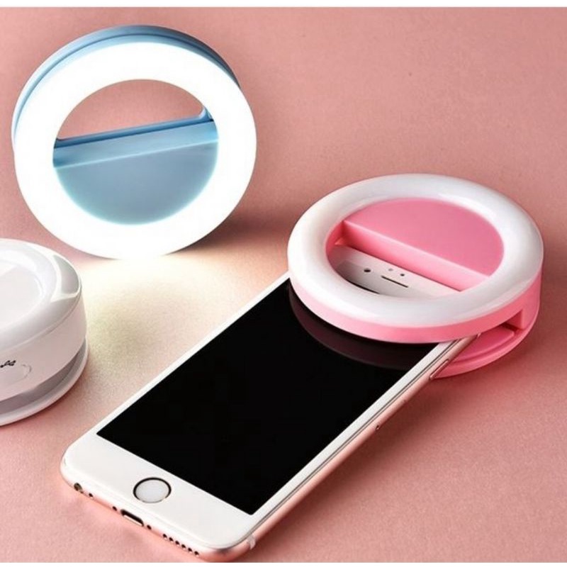 Ring Light Selfie Lampu Selfie LED Ring Light Mini Lampu Jepit Selfie