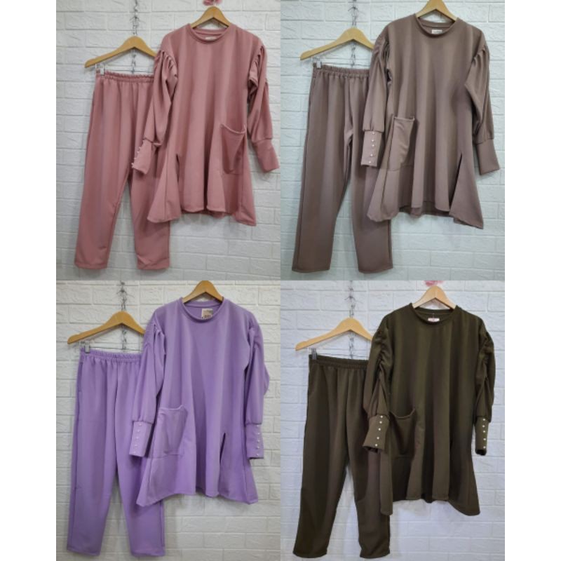 ONE SET KERUT MUTIARA MATT WAFFLE