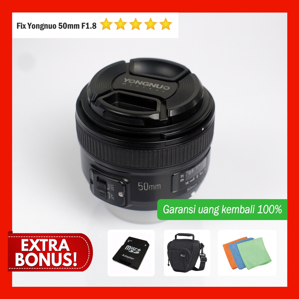 Lensa fix yongnuo 50mm for Nikon