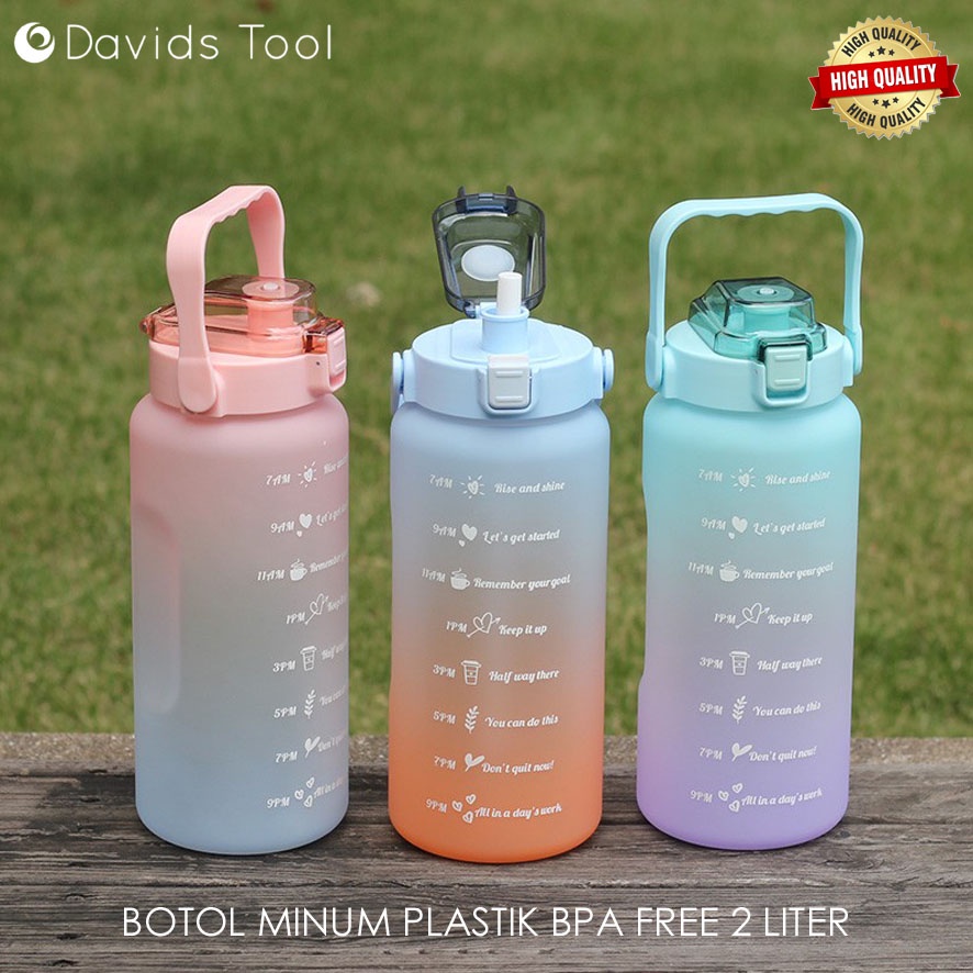 Botol Viral 2 Liter Ori Minum Bpa Free Tumbler Lucu Olah Raga