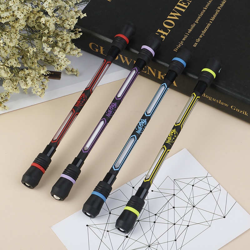 {LUCKID}Spinning Pen Creative Random Flash Rotating Gaming Gel Pens for Student Gift Toy