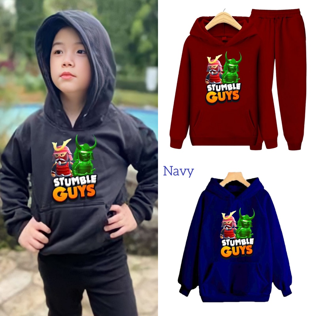 YVF - SWEATER HOODIE ANAK STUMBLE GUYS SEI TAISHOGUN SETELAN SAMURAI