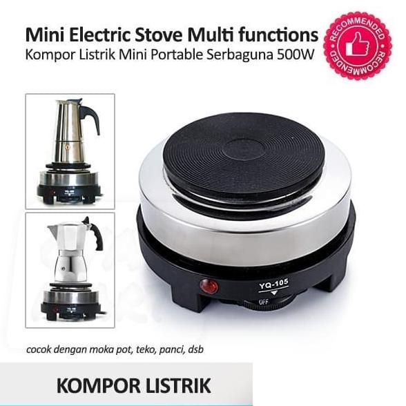 ------] Kompor Listrik Micro Portabel Pemanas Air Mokapot Coffee & Tea Maker