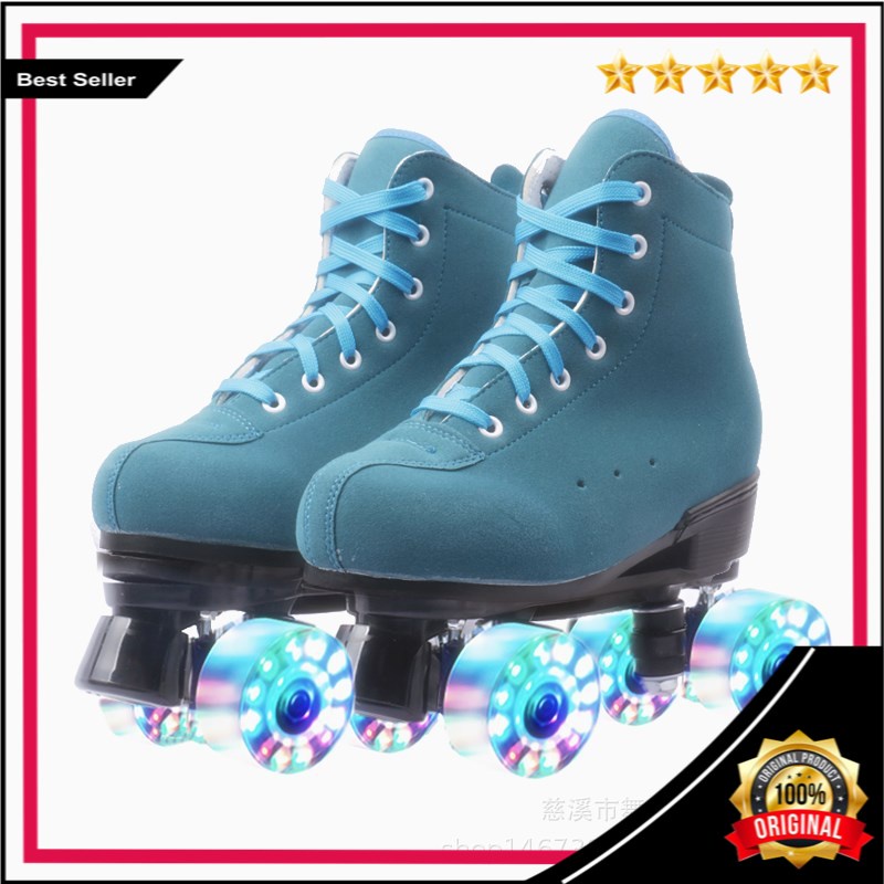 Baris Ganda Skating Sepatu Roda Empat Flash Penuh Sepatu Slide Sepatu Roda Pria  Wanita orang Dewasa