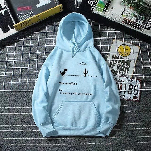 HOODIE UNISEX OFFLINE NOTICE - ATASAN TEBAL KEKINIAN - BAJU TEBAL TERLARIS