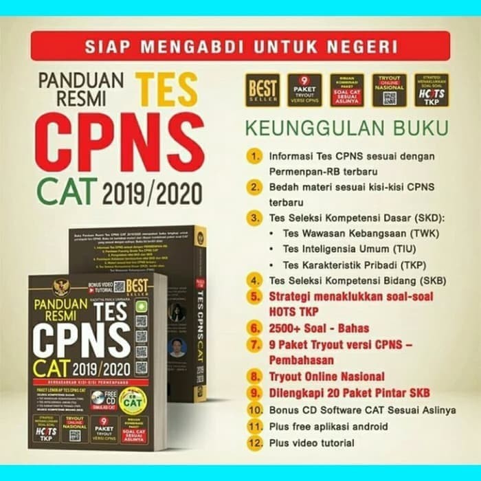 Buku Panduan Resmi Tes Cpns Cat 2018 2029 2021 2022 Shopee Indonesia