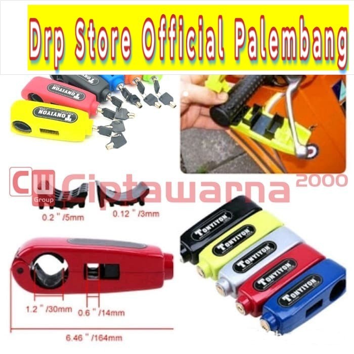 Grip Lock Kunci Gembok Pengaman Anti Maling Stang Motor