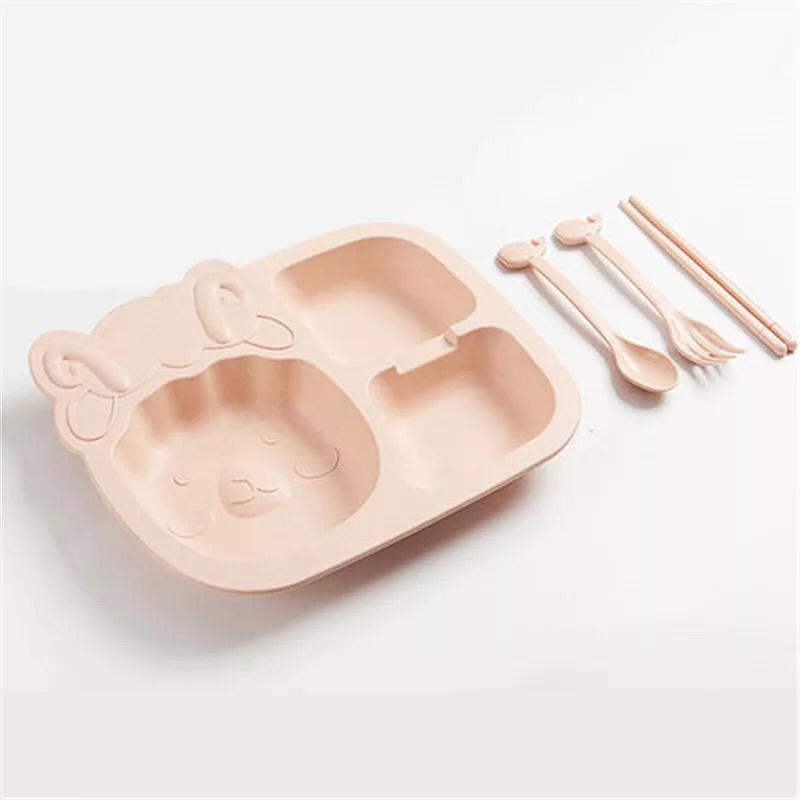 SET Tempat makan anak lengkap dan murah Perlengkapan makan anak SET piring makan anak Tableware anak