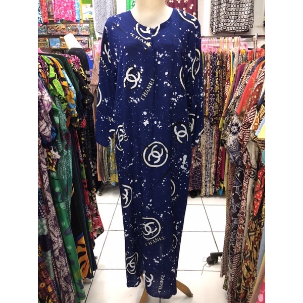 DASTER BATIK SYAUQI JUMBO CHANEL / DASTER BUSUI / DASTER LONGDRESS / BAJU SANTAI WANITA