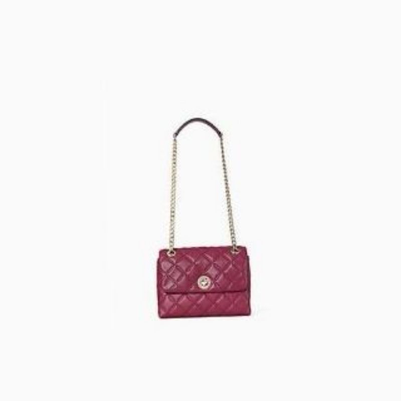 Kate spade natalia small flap shoulder Smoot quilted blackberry