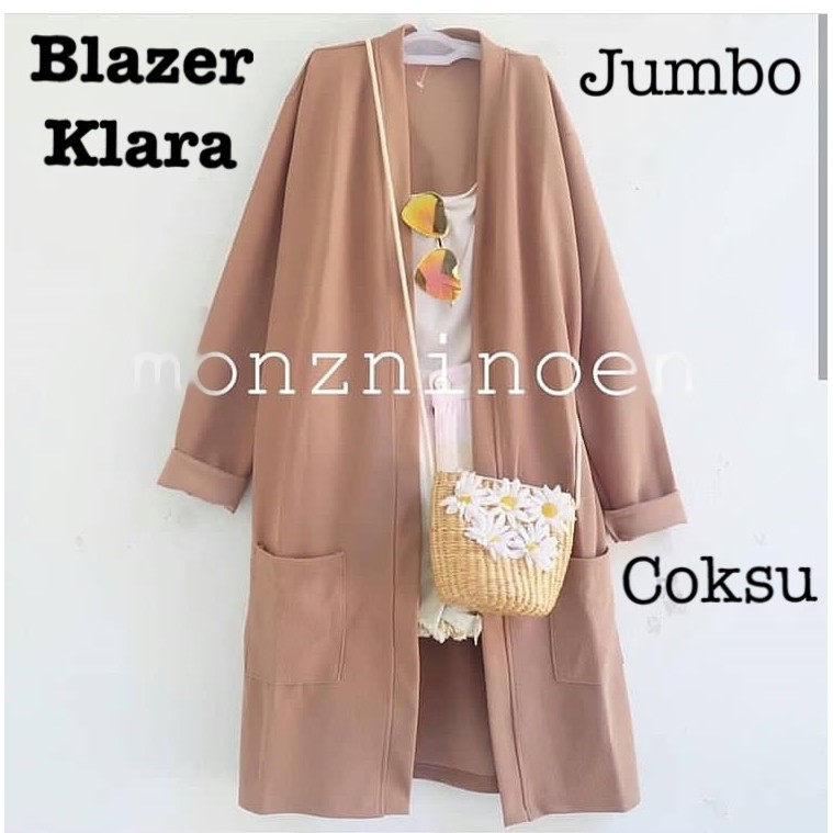Cocok Buat wanita Hijab Casual Kantoran Panjang/ Fashion Wanita - Blazer Klara