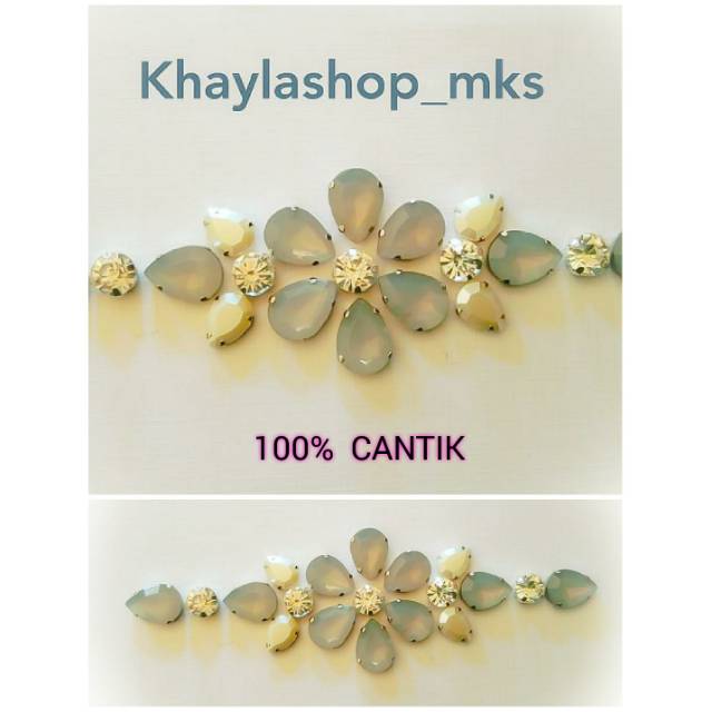 PAYET KAFTAN / PAYET KAFTAN MURAH / PAYET RANGKAI NO144 / PAYET PINGGANG GREY