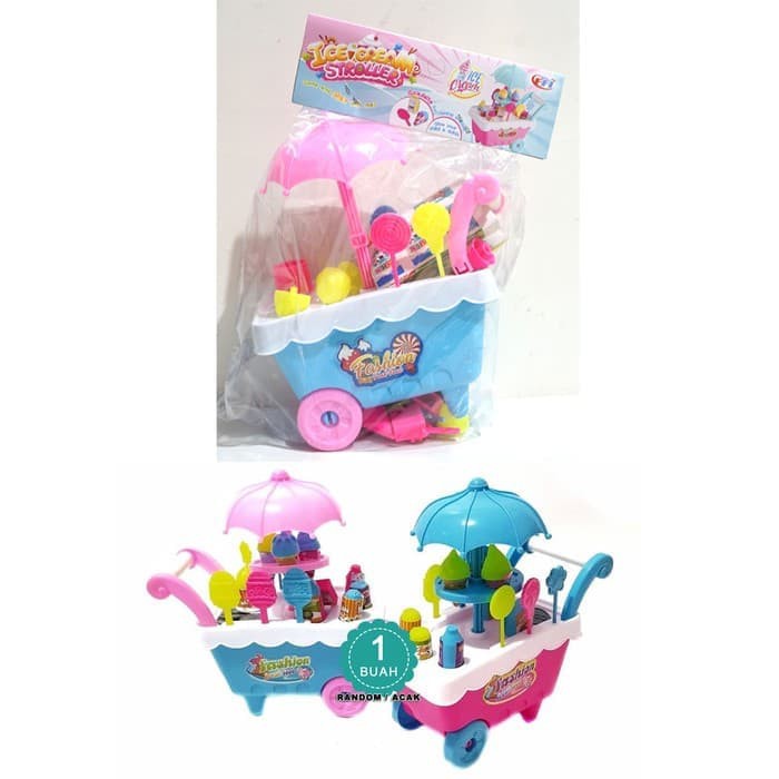 Mainan Anak Ice Cream Stroller Play Set Murah