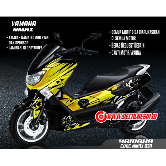 Decal Sticker Motor Yamaha Nmax Modifikasi Variasi Aksesoris Full Body
