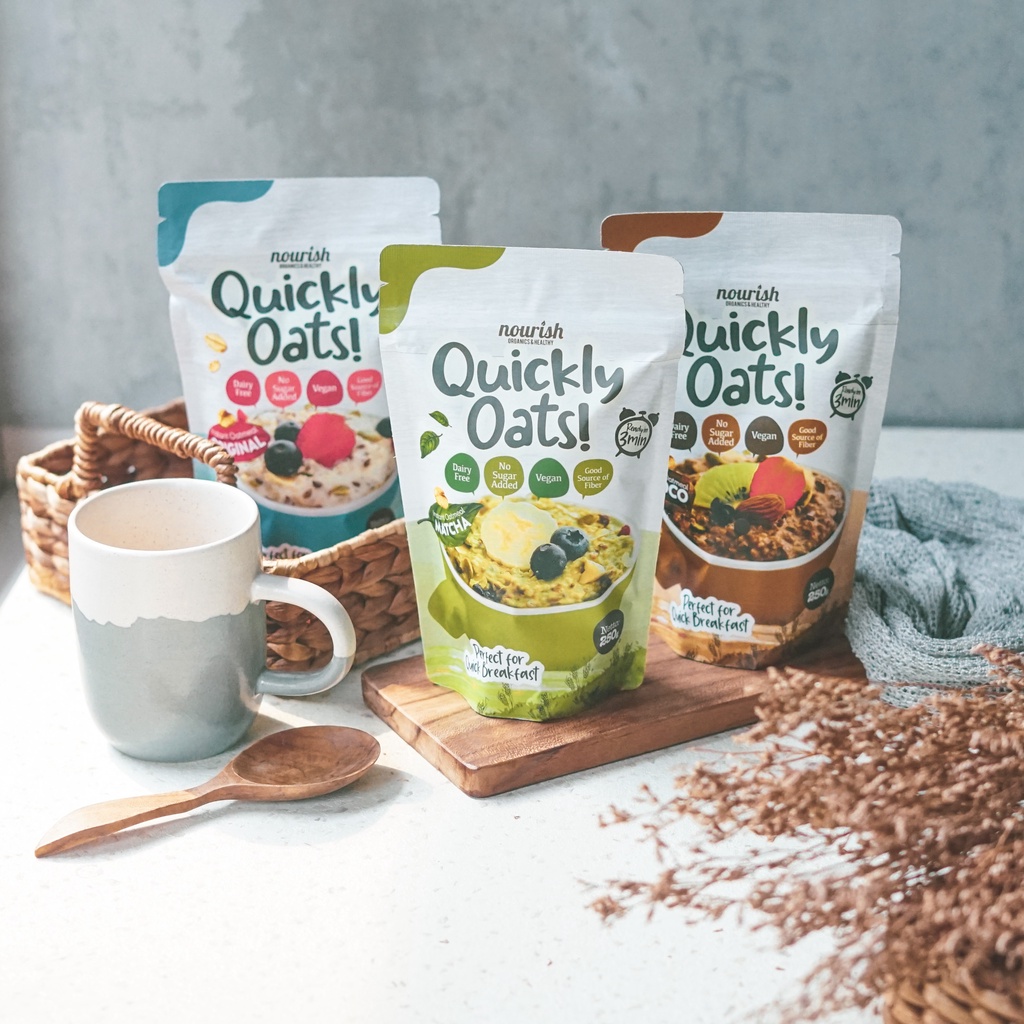 Quickly Oats! Instant Oatmeal Choco Buy 1 Get 1 Free (250gr x 2pc)