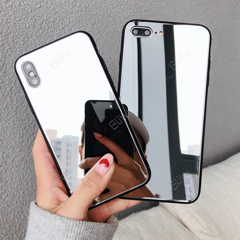 Silver Mirror Clear Soft Case OPPO F1 F1s F3 F5 F7 F9 F11 F15 R7 R7s R9 R9s R10 Pro Plus Youth Lite