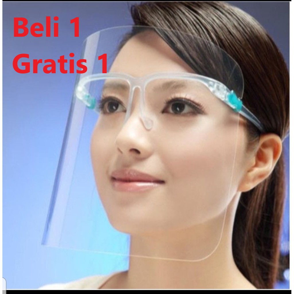 FACE SHIELD KACAMATA (DEWASA) PROMO BELI 1 GRATIS 1