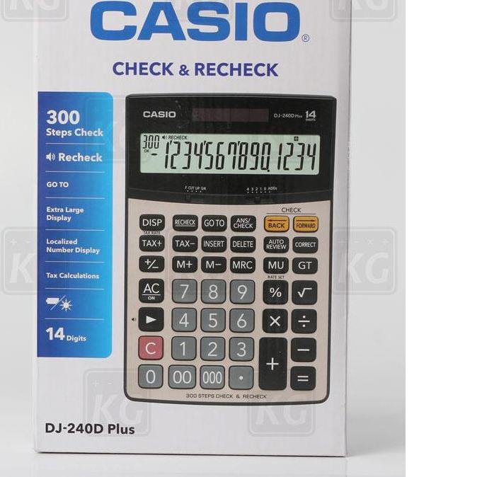 

❤[Redy Stock!!!]❤ KALKULATOR CASIO DJ 240D PLUS ORIGINAL / KALKULATOR 14 DIGIT / KALKULATOR CASIO OR