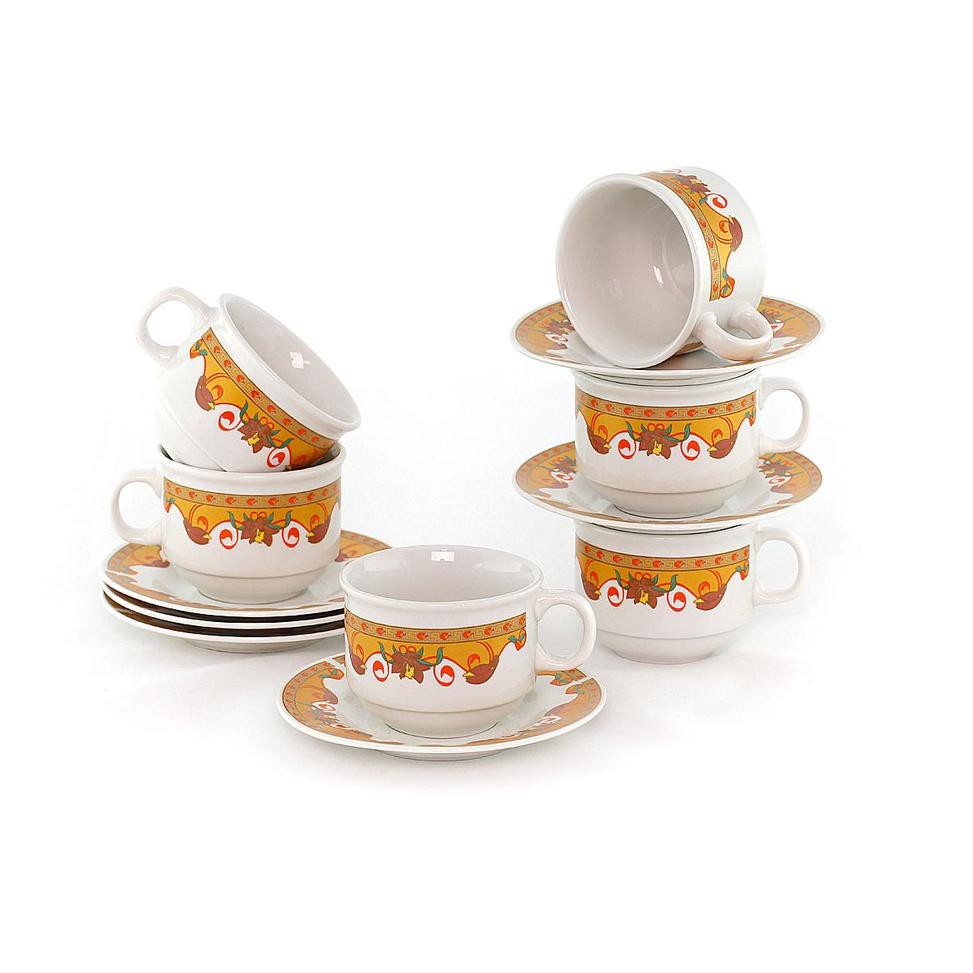 [ART. 8746] Vicenza Porcelain Cangkir dan Tatak CS91 Motif Random