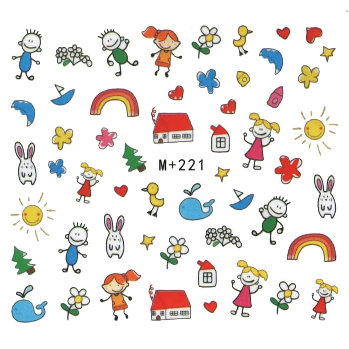 

Kindergarten Drawings Water Decal M221 VN