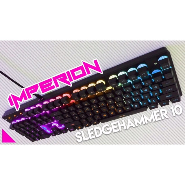 Keyboard Gaming RGB Imperion Sledgehammer 10  KG-S10B Rainbow Backlight full size