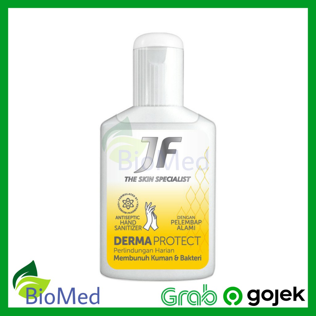 JF DERMA PROTECT Hand Sanitizer GEL 60 ml Rub Alkohol 96% Antiseptik