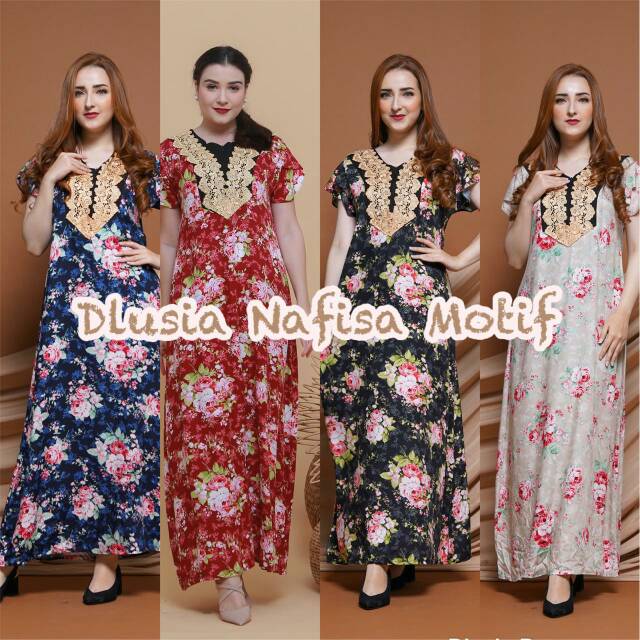 Dresss, daster arab dlusia Nafisa motif