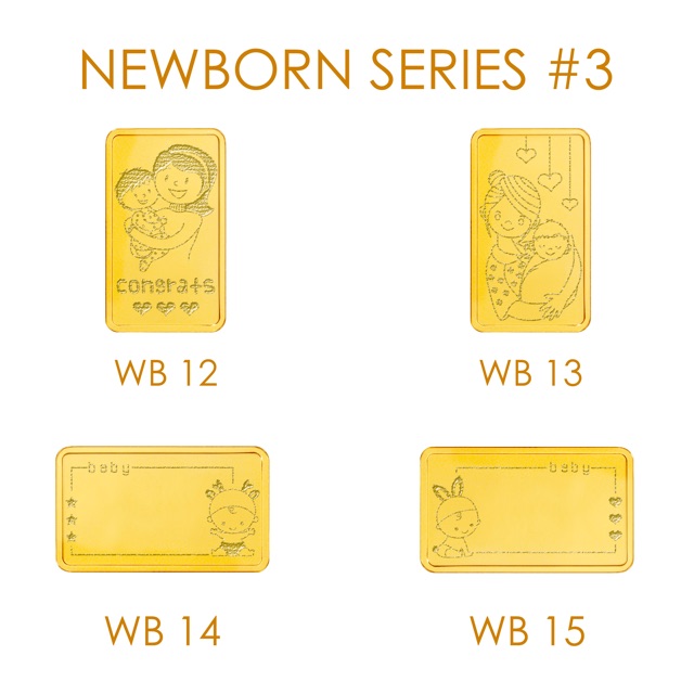 Wonderful Wish Emas Batangan 24Karat Custom Ukir Newborn Series-2