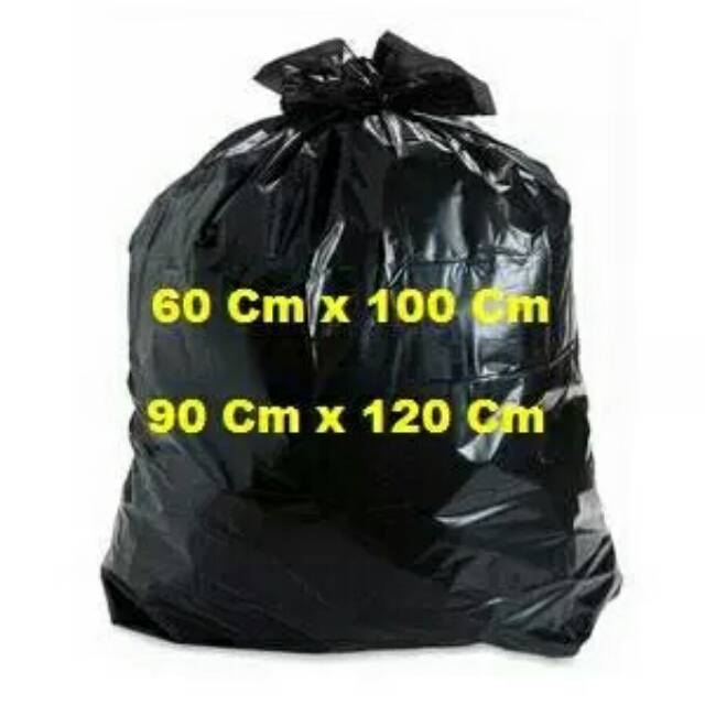 Plastik sampah 50x75 isi 14pcs, 60x100 isi 12pcs, 90x120 isi 6pcs polybag Trash bag Kantong sampah