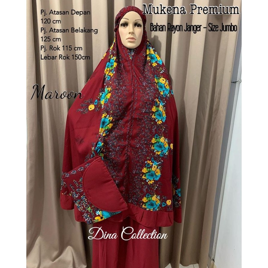 Mukena Bunga premium 02 Rayon Janger