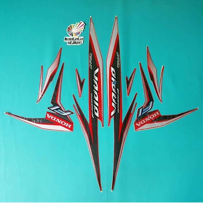 stiker striping motor vario cw 110 fi 2015 merah