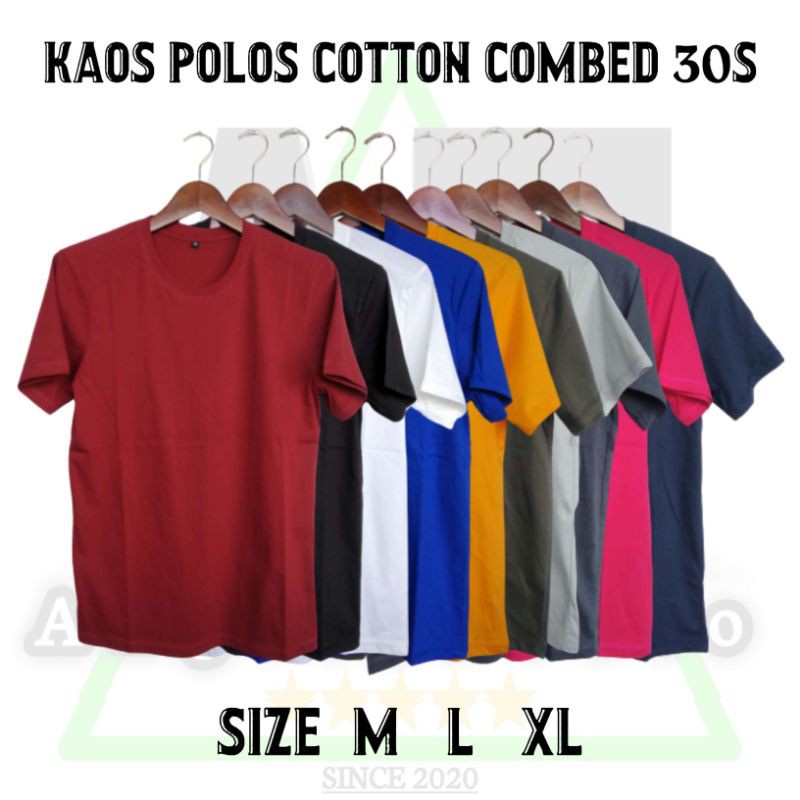 Kaos Polos Pria dan Wanita - Kaos Polos Combed 30s - Pria dan wanita