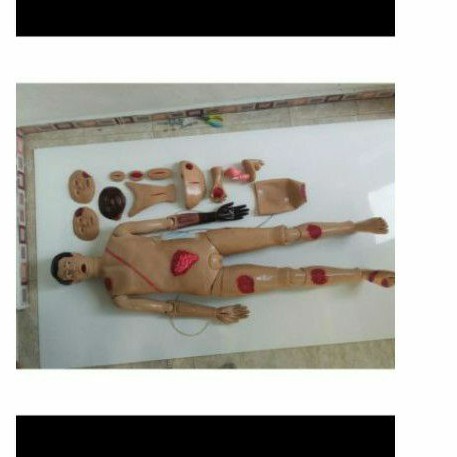 phantom manekin alat peraga model luka seluruh tubuh full body trauma silikon
