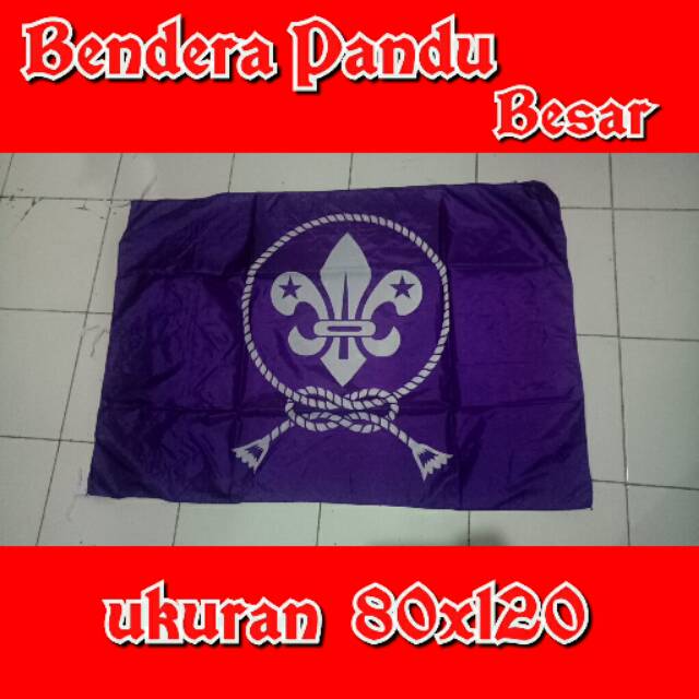 Bendera wosm atau pandu ukuran besar 80x120