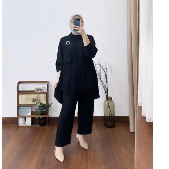 Menarik.. JESIKA SET ATASAN BLOUSE WANITA / JEYKA SET CRINCLE AIRFLOW KANCING BELAKANG VARIASI