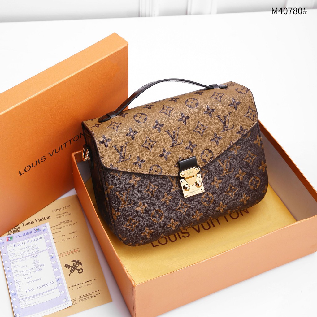 LOUIS VUITTON LV METIS REVERSE PLATINUM POCHETTE WITH BOX M40780
