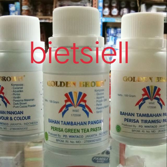 

golden brown perisa green tea 100 gr