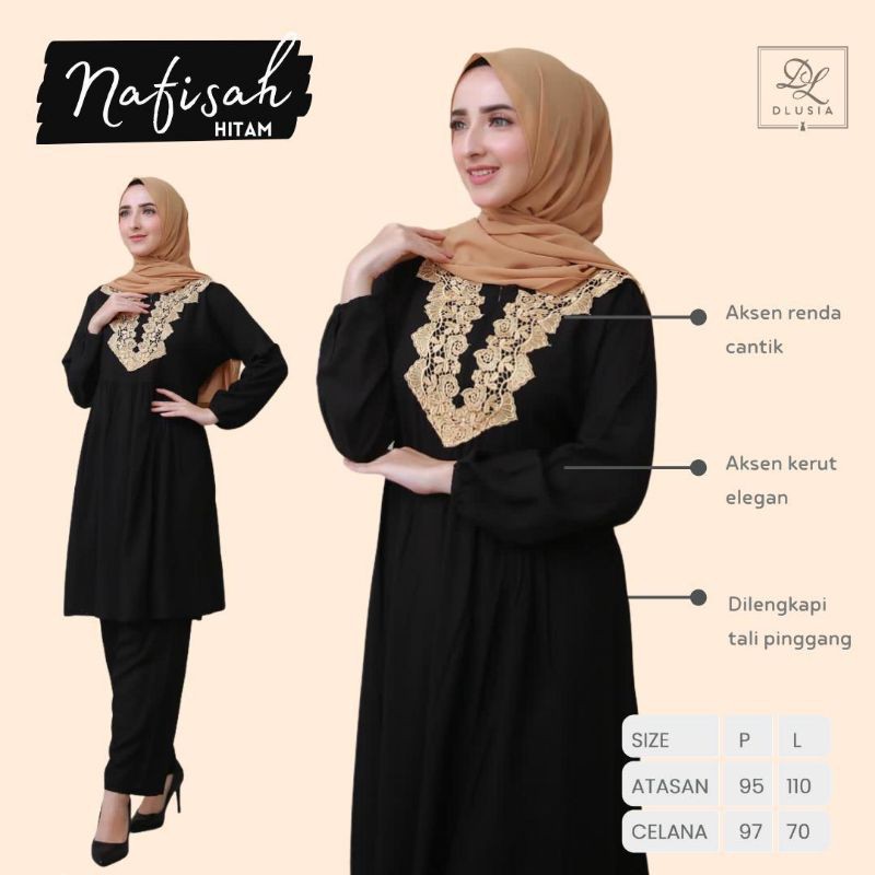 Daster Arab DLUSIA NAFISAH Baju setelan Tunik Rayon